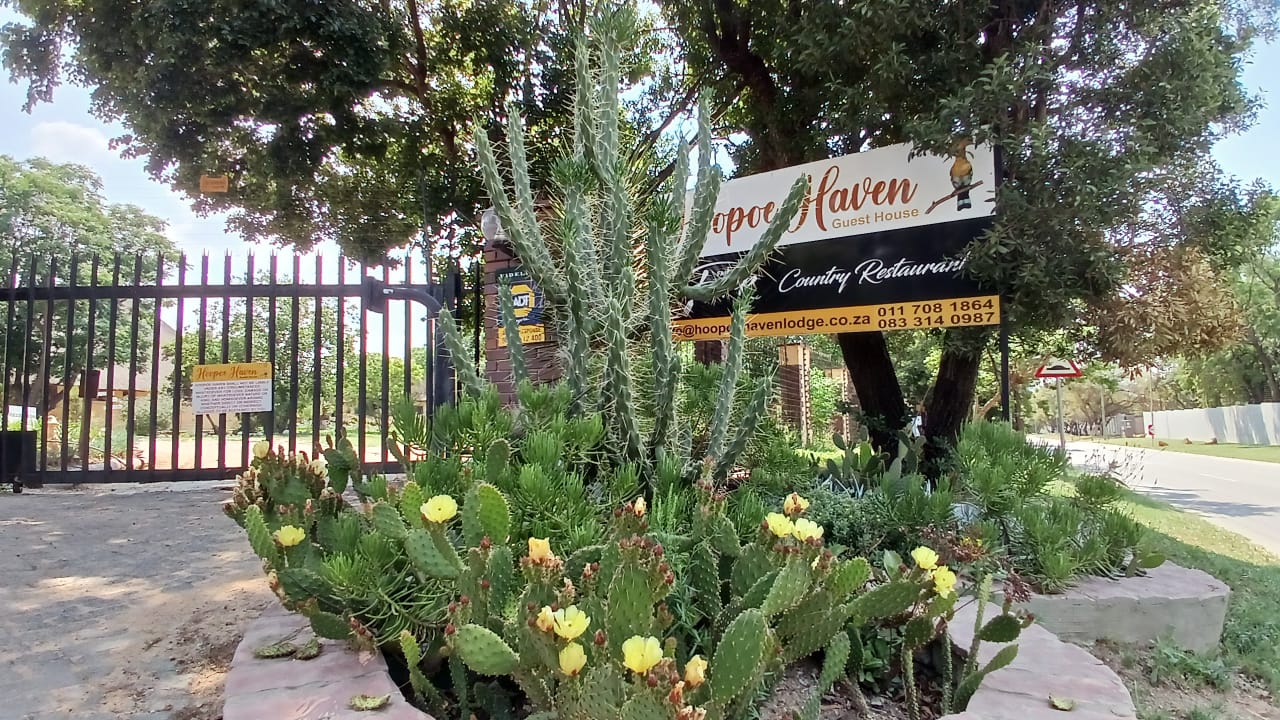 Hoopoe haven Guest House entrance welcomes you